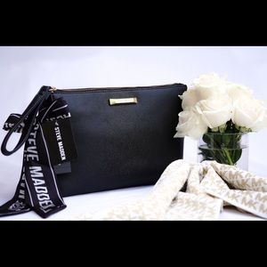 Steve Madden large clutch with scarf 